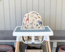 Load image into Gallery viewer, Safari | Ikea Antilop High Chair Vegan Leather Cushion Cover 🄽🄴🅆